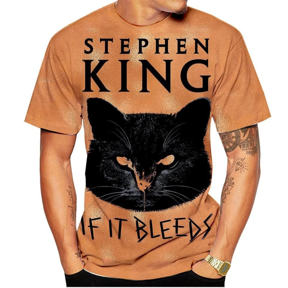 T-Shirt inspired by Stephen King's books - Style 1
(Μπλούζα με θέματα των βιβλίων του Stephen King)